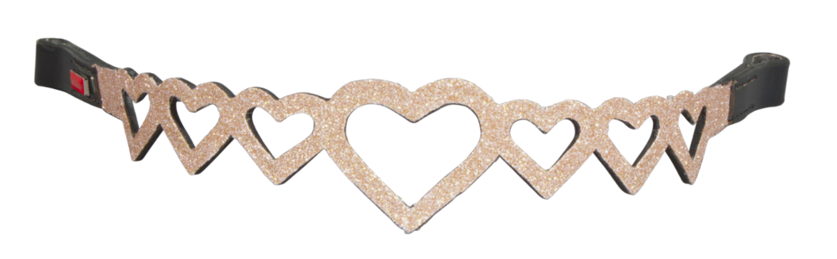 Kombi Browband with Multi Heart