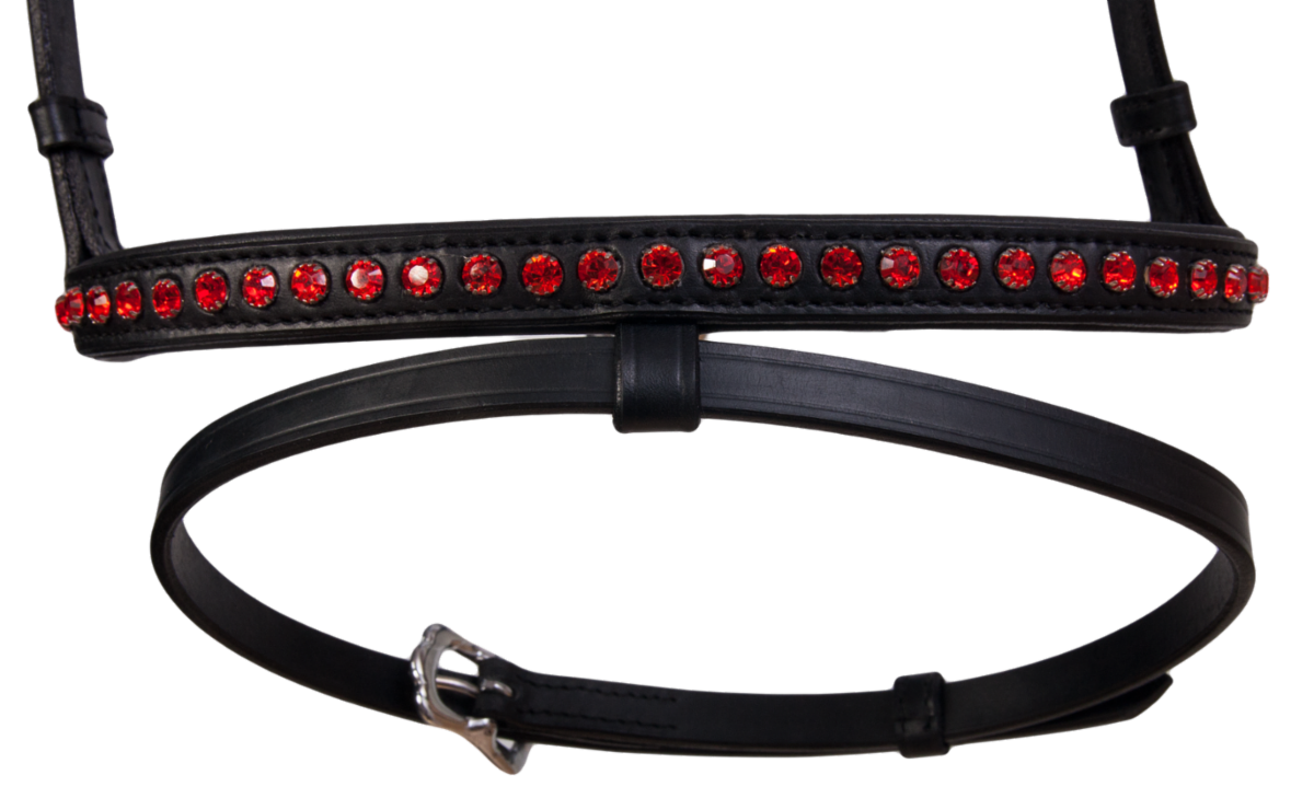 Combined noseband, 1 row crystals