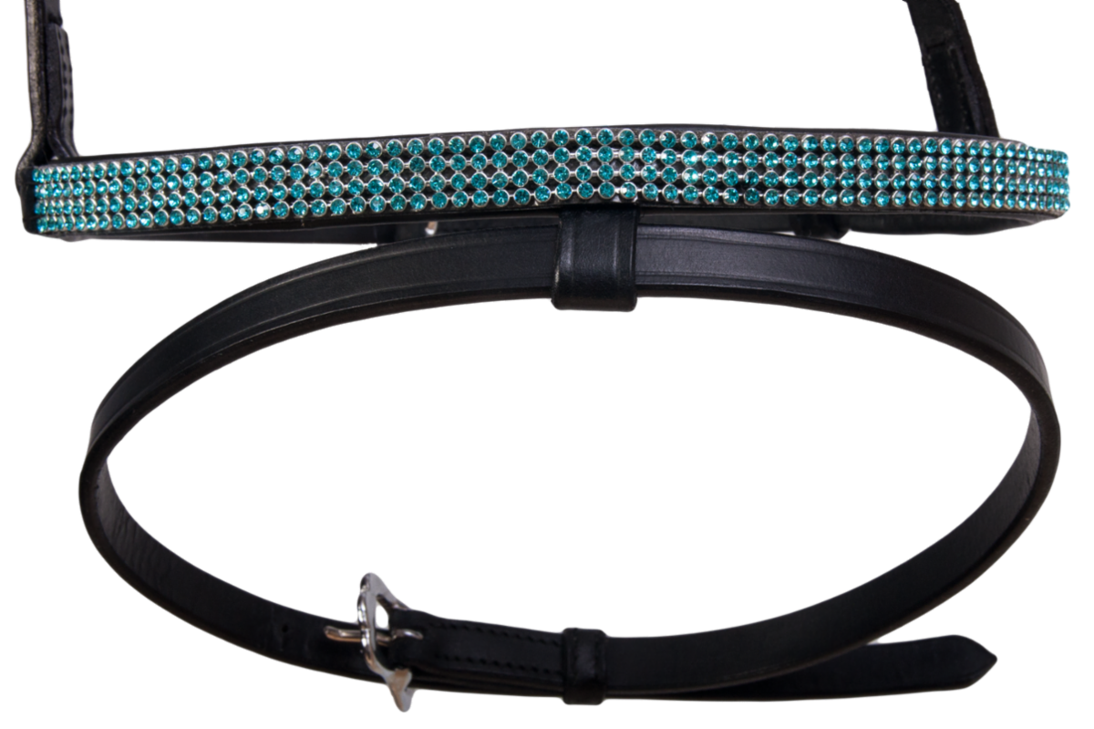 Combined noseband, 4 rows crystals