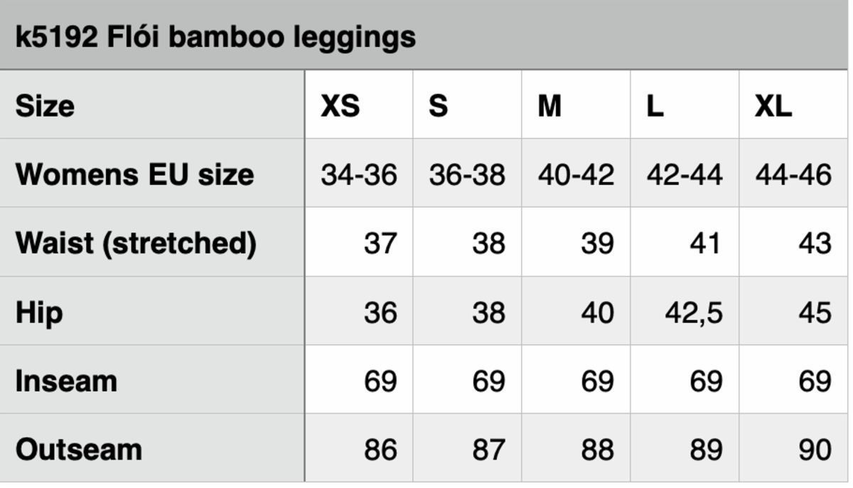 Flói bamboo leggings