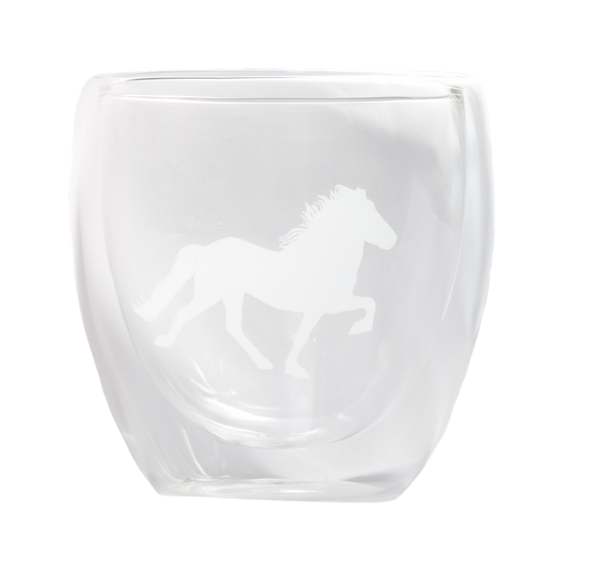 Thermo glass with Icelandic Horse