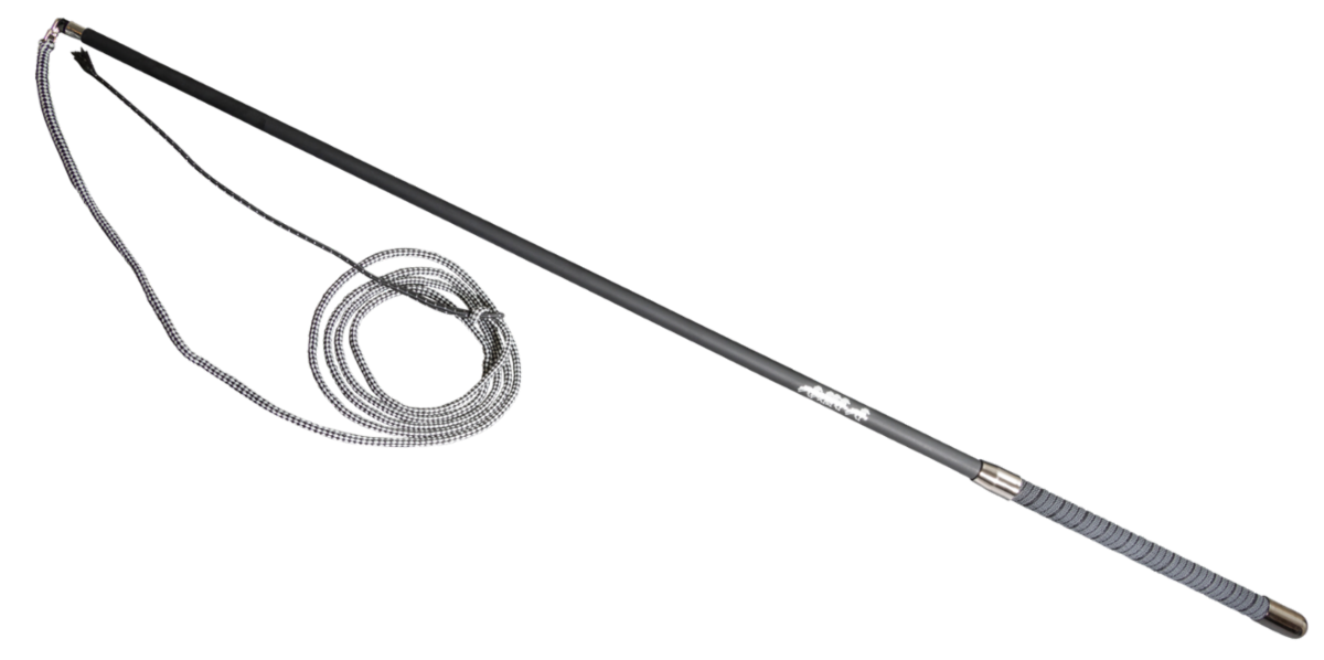 Carbon lunging whip, telescopic