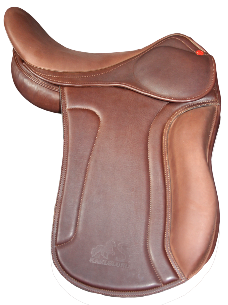 S saddle with long kneeblocks, brown