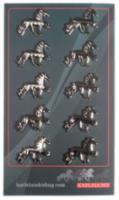Icelandic horse clothes pin, 10 pcs. on sheet