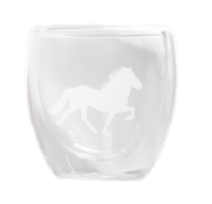 Thermo glass with Icelandic Horse